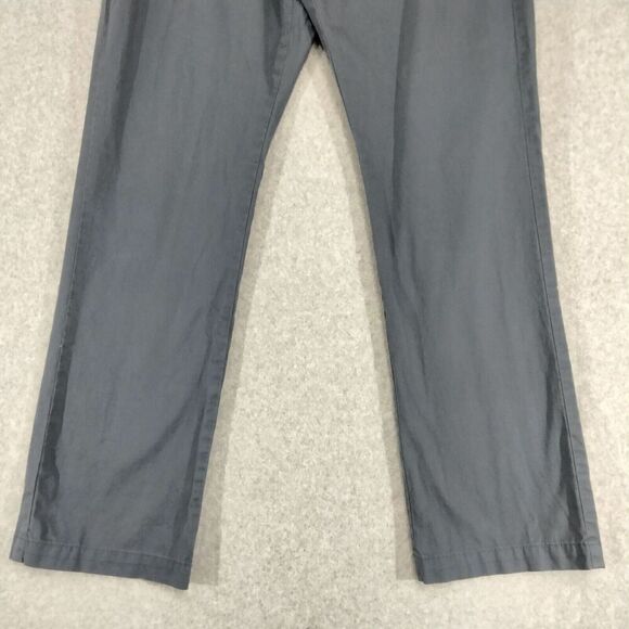 Marc Anthony Mens Size 34W x 29L Blue Khaki Chino Flat Front Pants Workwear - Picture 3 of 11